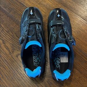 Specialized Black and Blue Cycling Footwear